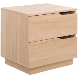 Κομοδίνο Verena 225-000080 48x40x48cm Natural NATURAL