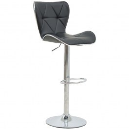 Bar Stool Jorine 292-000023 53x44x114cm Black-Chrome BLACK