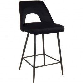 Bar Stool Murde 357-000003 47x52x96cm Black BLACK