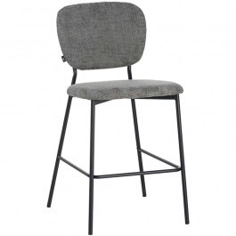 Σκαμπό Μπαρ Cathair Μπουκλέ 029-000310 48x54x100cm Grey GREY