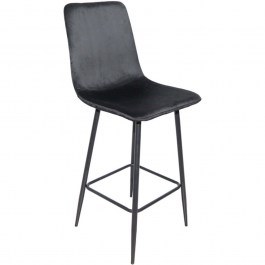 Bar Stool Grato 029-000410 43,5x55x114cm Black BLACK