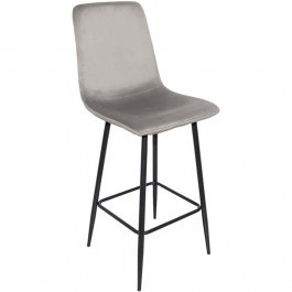 Bar Stool Grato 029-000412 43,5x55x114cm Grey-Black GREY