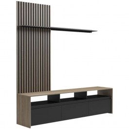 TV Composition Delfina 230-000104 190x40x199,5cm Black-Sonoma SONOMA-BLACK
