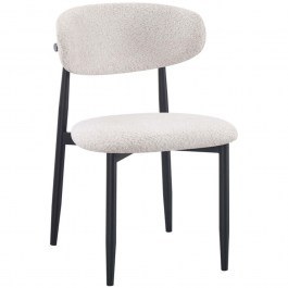 Chair Folegio Boucle 235-000043 50x57x79,5cm Cream-Black CREAM