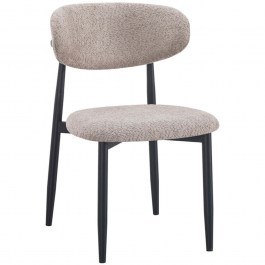 Chair Folegio Boucle 235-000044 50x57x79,5cm Grey-Black GREY