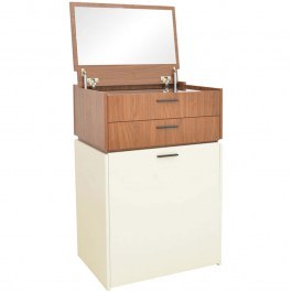 Toilet With Mirror Sonlen 072-000155 60x45x130cm Walnut-Cream WALNUT-CREAM