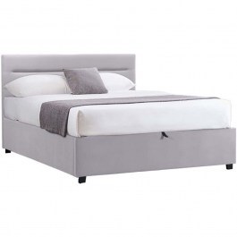 Bed With Storage Space Molito (For Mattress 120x200cm) 006-000056 128x214x91cm Grey GREY