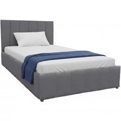 Κρεβάτι Με Αποθηκευτικό Χώρο Snuggle (Για Στρώμα 120x200cm) 388-000017 128x212x100cm Anthracite