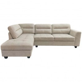 Corner Sofa (Right Corner) Camile 371-000004 270x174x95cm Beige BEIGE