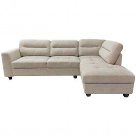 Corner Sofa (Left Corner) Camile 371-000003 270x174x95cm Beige BEIGE