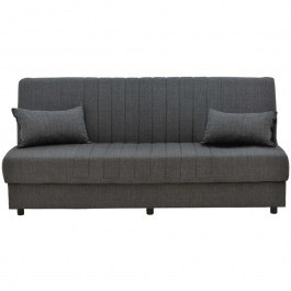 Sofa - Bed Three-Seater With Storage Space Romina 328-000025 190x75x85cm Anthracite ANTHRACITE