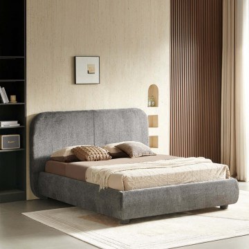 Bed Salena (For Mattress 160x200cm) 279-000016 169x209x200cm Anthracite