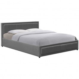 Bed With Storage Space Huga (For Mattress 160x200cm) 388-000013 167x216x85cm Anthracite ANTHRACITE