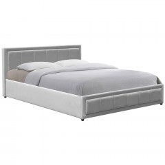 Bed With Storage Space Huga (For Mattress 160x200cm) 388-000014 167x216x85cm Grey
