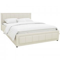 Bed With Storage Space Huga (For Mattress 160x200cm) 388-000015 167x216x85cm Beige