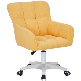 Office Chair Givole 327-000071 55x55x75/84cm Yellow YELLOW