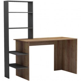 Desk Bivoro 230-000075 140x55x150cm Oak-Grey OAK-GREY