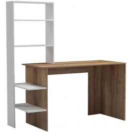 Desk Bivoro 230-000076 140x55x150cm Oak-White OAK-WHITE