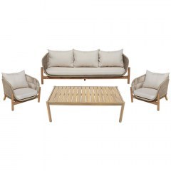 Garden Lounge Verilan (Set 4Pcs) 405-000002 Natural-Beige