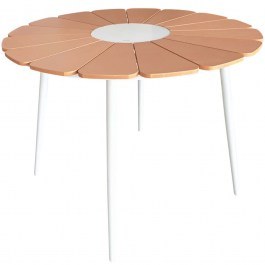 Table Pinap 152-000090 D110x74cm White-Natural NATURAL-WHITE