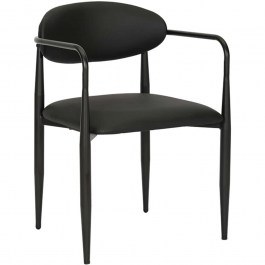 Armchair Kalone 350-000025 56x55x78cm Black BLACK