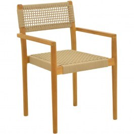 Armchair Lengan 336-000035 54x52x80cm Natural-Beige NATURAL-BEIGE