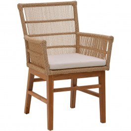 Armchair Inca 343-000006 60x61x90cm Natural-Beige NATURAL-BEIGE