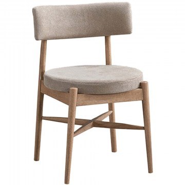 Καρέκλα Raudi 381-000005 45,5x45,5x81cm Natural-Beige
