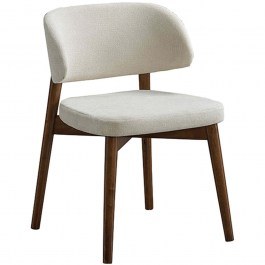 Καρέκλα Siena 381-000001 48x50x81cm Walnut-Ecru WALNUT-ECRU