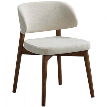 Καρέκλα Siena 381-000001 48x50x81cm Walnut-Ecru