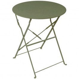 Folding Garden Table Bistro 400-000006 D60x71cm Olive OLIVE