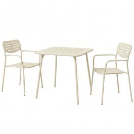 Τραπεζαρία Κήπου Moraja Deraby (Σετ 3Τμχ) 200-001692 70x70x73cm Cream CREAM