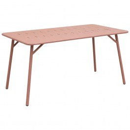 Τραπέζι Moraja 218-000051 140x80x72cm Terracotta TERRACOTTA