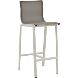 Σκαμπό Μπαρ Melina 404-000029 57x52,5x106,5cm White-Grey WHITE-GREY