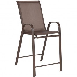 Σκαμπό Μπαρ Calan 130-000198 55x70x114cm Brown BROWN