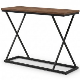 Κονσόλα Glimmer 197-000340 100x30x80cm Walnut-Black WALNUT