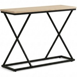 Κονσόλα Glimmer 197-000341 100x30x80cm Natural-Black NATURAL
