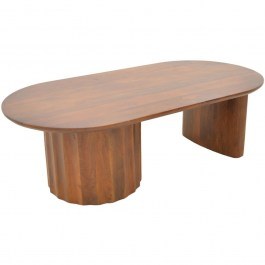Coffee Table Flute 372-000029 130x65x40cm Walnut WALNUT