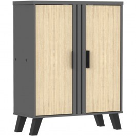 Παπουτσοθήκη Shoby 248-000033 70,5x30x91cm Sonoma-Anthracite ANTHRACITE