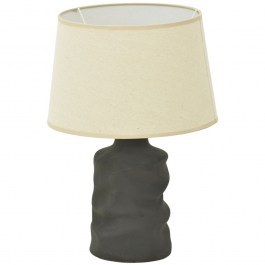 Table Lamp Wabbi 387-000017 D28x41cm 1xΕ27 60W Black-Beige Inart BLACK-BEIGE