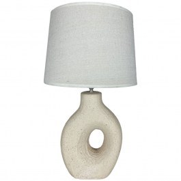 Table Lamp Ovola 387-000004 D30x52cm 1xΕ27 60W Beige Inart BEIGE