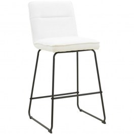 Σκαμπό Μπαρ Essential 029-000393 53x64,5x107cm White-Black WHITE