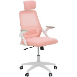 Καρέκλα Γραφείου Peja 069-000090 58x60x107/117cm Pink-White PINK