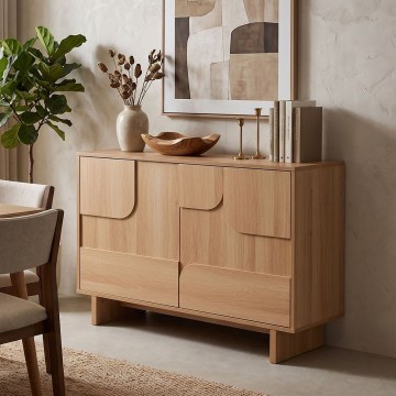 Buffet Jenfia 086-000032 101,2x39x75,5cm Natural