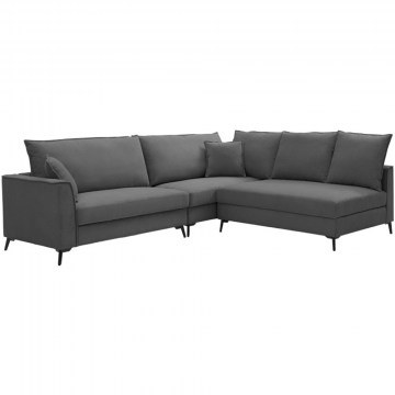 Corner Sofa (Reversible Corner) Almy 074-000098 271x219x91cm Anthracite