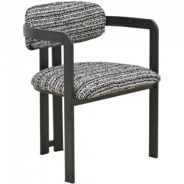 Armchair Berdona 029-000457 57x47x78cm Black-White
