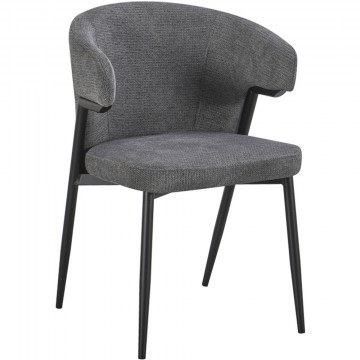 Armchair Ezande 428-000018 48x55x81,5cm Black-Anthracite