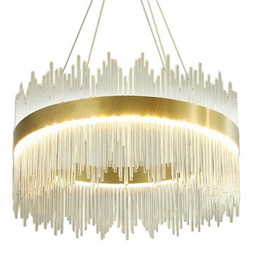 Pendant Lamp Crown 342-000149 D40x130cm Led 88W Gold