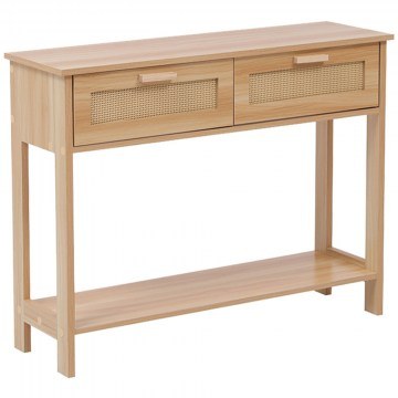 Κονσόλα Alenda 370-000042 100x30x76cm Natural
