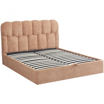 Bed Sectra Boucle (For Mattress 160x200cm) 429-000009 170x216x111cm Terracotta
